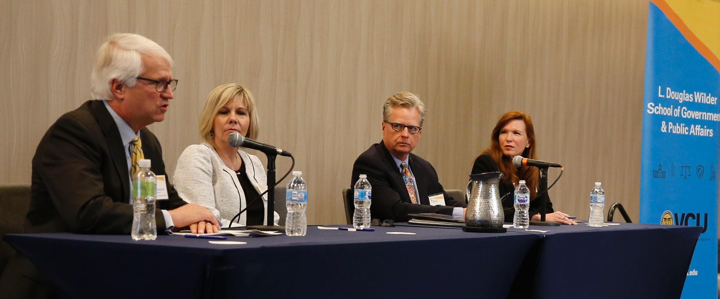 Dr. Stuart Roberson speaks during the 2018 Forum on School Safety